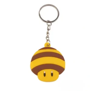 bee mushroom keychain