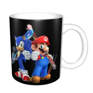 mario and sonic mug