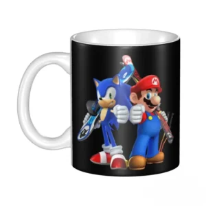 mario and sonic mug