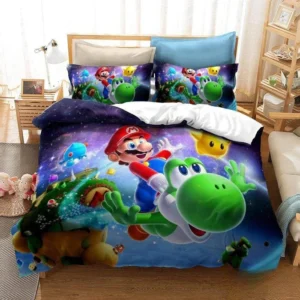mario and yoshi bedding