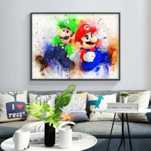 mario bros diamond painting