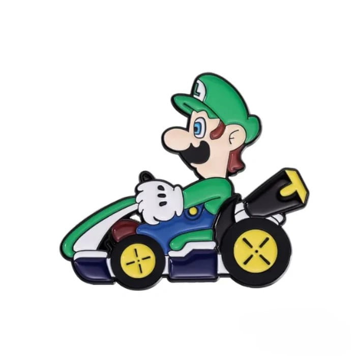 Mario Kart Collector Pin Luigi mario kart collector pin luigi