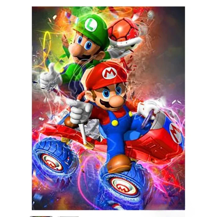 mario kart diamond art