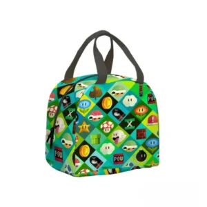 mario power ups lunch bag