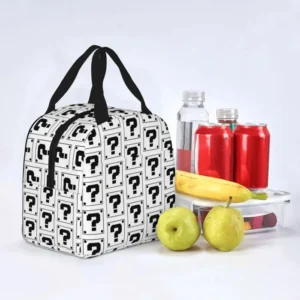 mario question block lunch bag
