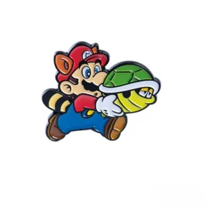 mario with shell pin