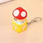 mushroom question block keychain