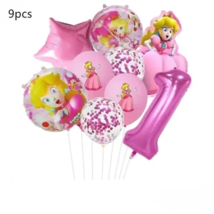 princess peach birthday balloons