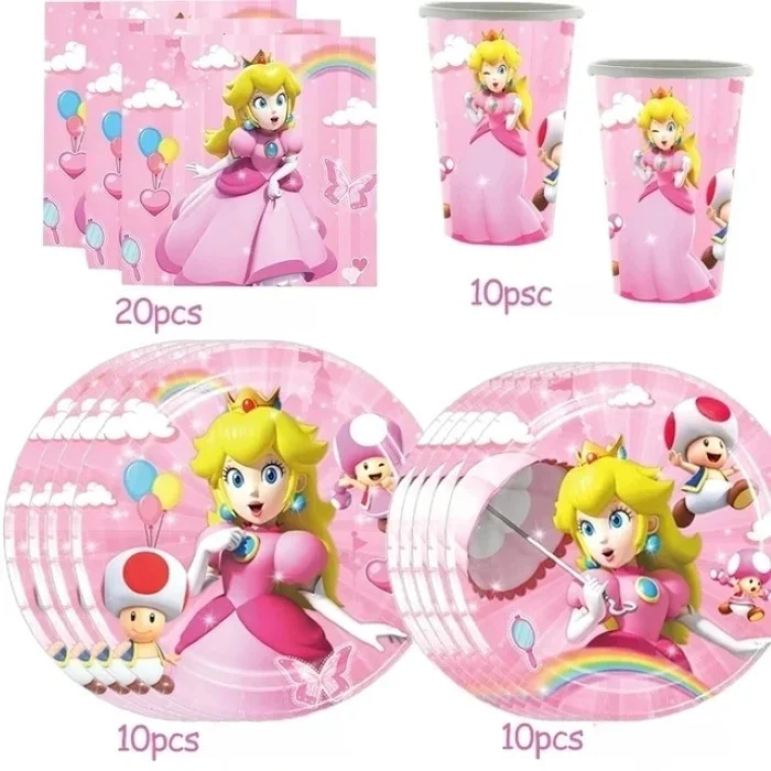 princess peach birthday party supplies