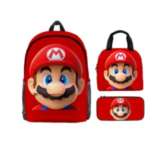 red mario backpack set