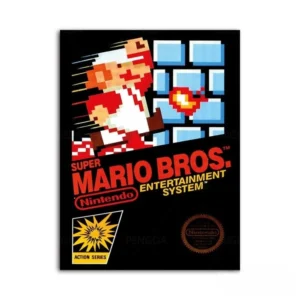 super mario bros nes poster