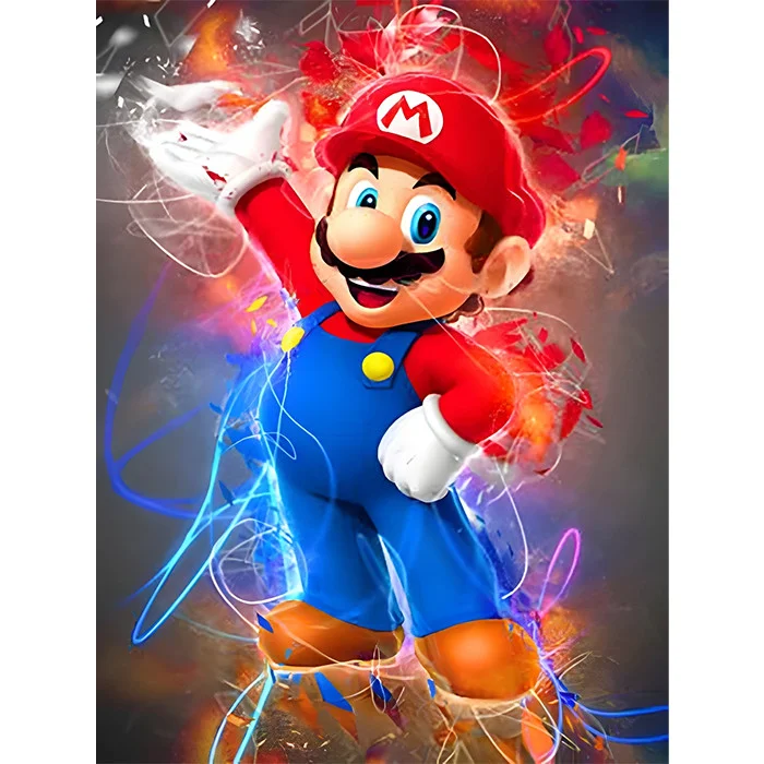 super mario diamond painting