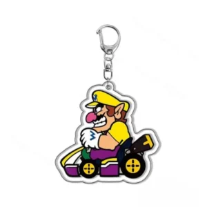 wario mario kart keychain