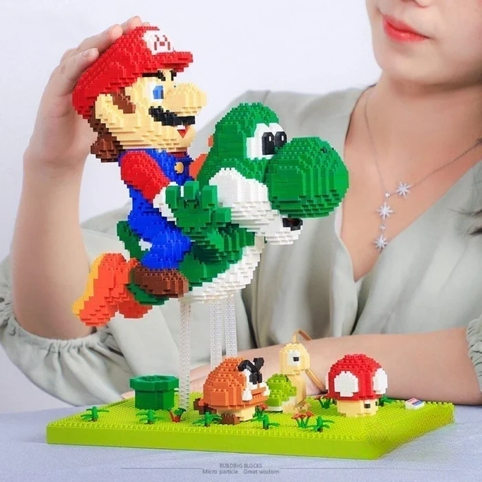 yoshi and mario nanoblock