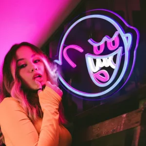 boo neon sign