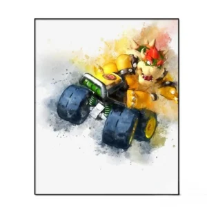 bowser mario kart poster