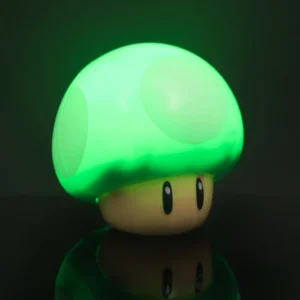 green mario mushroom lamp