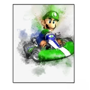 luigi mario kart poster