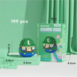 luigi mini blocks