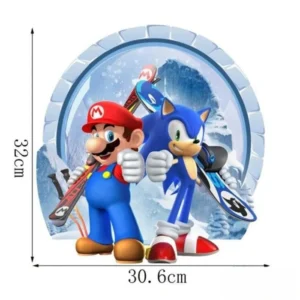 mario and sonic wall decals