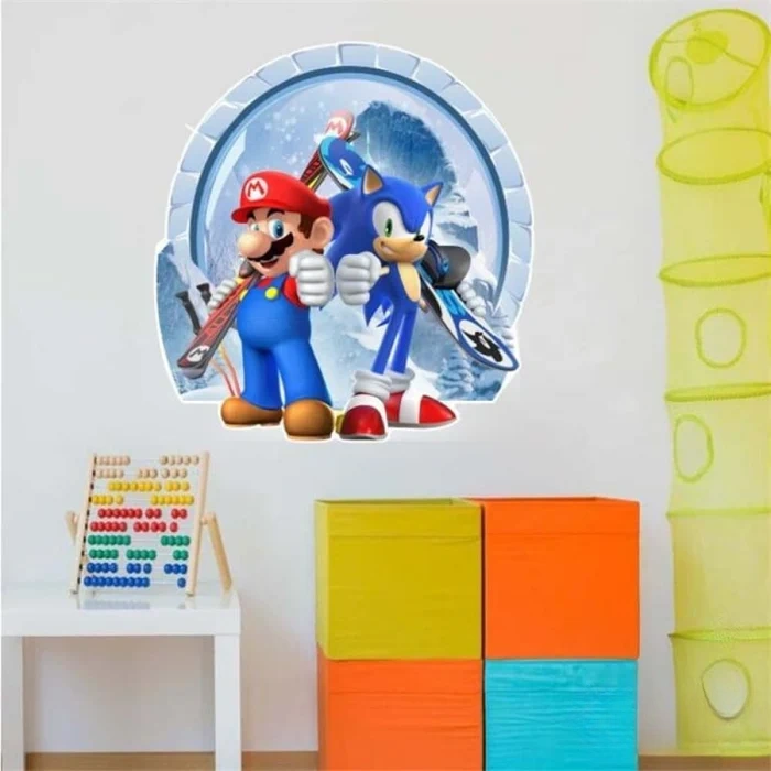 Mario And Sonic Wall Decals mario and sonic wall decals