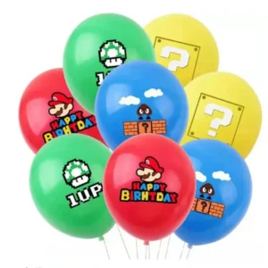 mario birthday balloons set