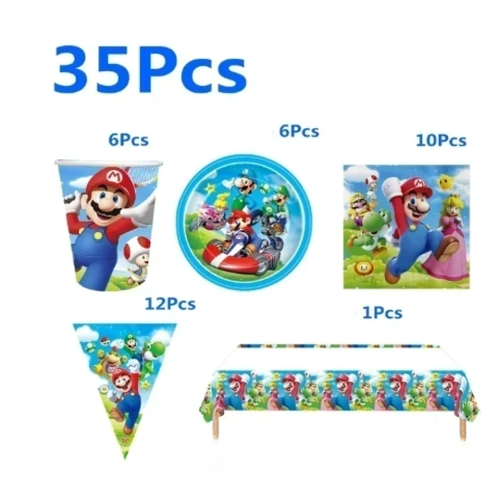 Mario Birthday Set mario birthday set