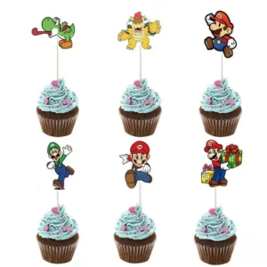 mario cupcake toppers