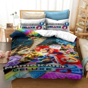 mario kart 8 deluxe bedding set