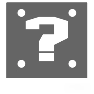 mario question block window sticker