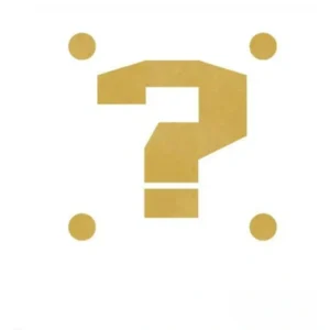 mario question block window sticker