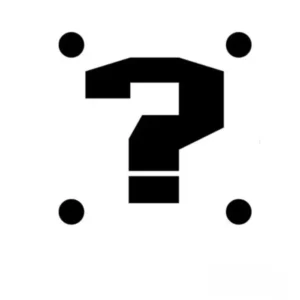 mario question block window sticker