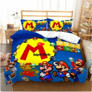 mario retro bedding set