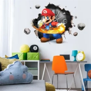 mario smash bros wall decals