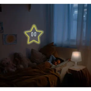 mario star neon sign