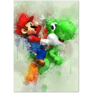mario yoshi poster
