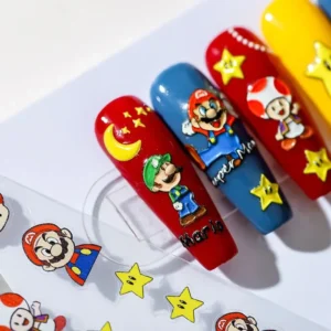 nail stickers mario