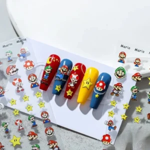 nail stickers mario