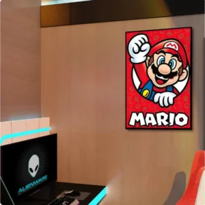 retro mario poster