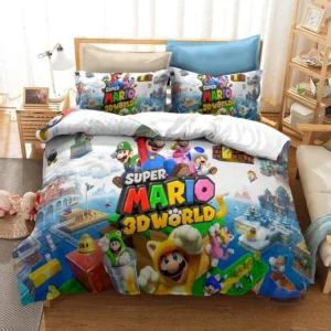 super mario 3d world bedding set