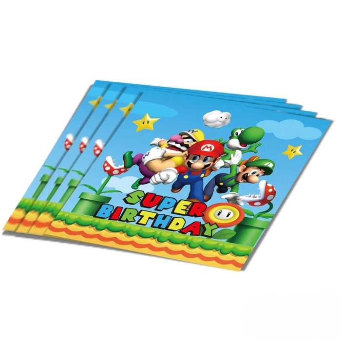 Super Mario Birthday Napkins super mario birthday napkins