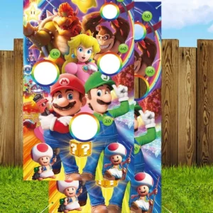 super mario bros movie bean bag game