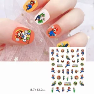 super mario nail stickers