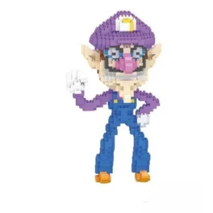waluigi building bricks