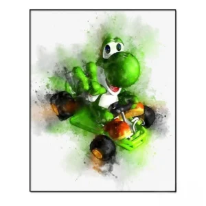 yoshi mario kart poster