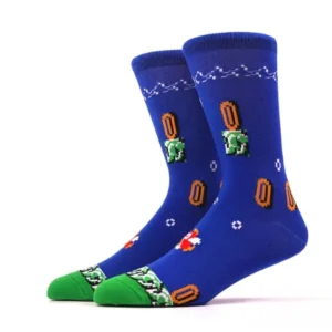 mario blue underwater socks