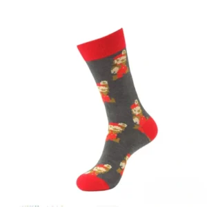 mario grey and red socks