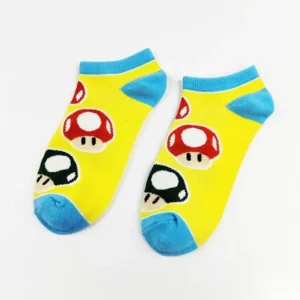 mario mushrooms socks