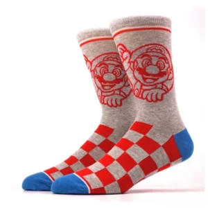mario plaid socks