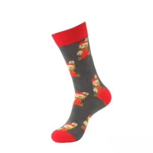 mario red retro socks